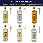Starbucks Syrup 6 Pack Variety 1l Bottles With Gold Pumps 33 8 Fl Oz