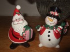 2010 Fitz   Floyd Holiday Sweet Holiday Salt And Pepper Shakers Christmas Santa