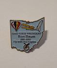 Foe Ohio State President Ron Baum 2001-2002 Fly With The Eagles Lapel Pin