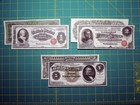 1886 Silver Certificate Set Reproduction Us Currency Paper Money Copy