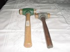 Nos Garland  2 Made In Usa Basa  1 Rawhide Hammers Mallet Dead Blow Vintage Set