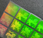 Carlton 3-d Holograms Unicorn Pegasus Carousel Stickers Single Sheet 3 Stickers