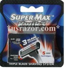 20 Supermax Kwik3 Refills Blades Razor Fits Gillette Sensor3 Excel Cartridges
