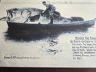  behold The Fisherman  Print  Series C 43 Copyright 1911 Fishing angling -framed