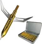 12pcs Hunting Broadheads 100 Grain Archery Broadheads 420 Stainless Steel Hig   