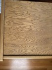 Vintage Industrial Oak Wood Filing File Cabinet 2 Drawer Brass W key