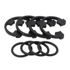 Rurbrin  4 4pcs  3 4  Water Softener Clip And O-ring Kit Compatible Black