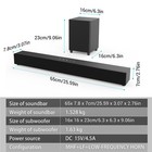 Tv Sound Bar With Subwoofer Home Theater Surround Sound System Bluetooth Speaker
