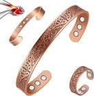 Handmade Copper Magnetic Bracelet For Wellness - Adjustable  Unisex Design