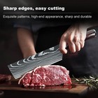 Kitchen Knife Stainless Steel Damascus Asian Chef Butcher Cleaver Meat Chopping