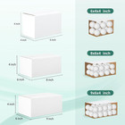 30 Pack Small Shipping Boxes Assorted Sizes  White Corrugated Box Mailers  Cardb