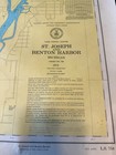 Noaa St  Joseph   Benton Harbor Nautical Chart Map Lake Michigan July 1972