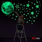 435pcs Luminous Stars   Moon Wall Stickers Decal Kid Room Decor Glow In The Dark