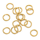 20pcs lot Gold Stainless Steel Jump Rings 3-10mm Open Split Ring Connectors For 