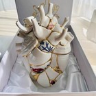 Ceramic Heart-shaped Vase Collectible Desktop Decoration Gift Box Set Gift