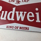 Vintage Budweiser Sign - Beer Adult Beverage Anheuser Busch Porcelain Sign
