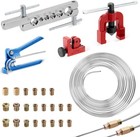 25ft 3 16  Zinc-coated Brake Line Kit  include 16 Fittings  2 Unions And 4 Nuts 