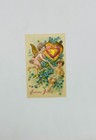 3 Vintage Antique Postcards Valentine Greeting Heart Cherub Glitter Angels Girls