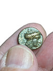 Ancient  Greek Histiaia  Euboea  Head Of Nymph 357-338 Bc  Coin And Patina F-vf