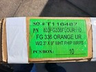 36  Flexi-guide Fg336 Ur Delineator Orange Posts W 2-3  X 9  White Stripes 10 Pk