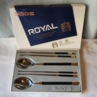 Vintage 1988 Korean Sujeo Chopstick Spoon Set 24k Gold Plated Kitchen Art Boxed
