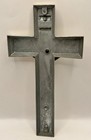 Vintage Parsons 11 Cast Metal Casket Cross Crucifix Jesus Christ Approx 11   l