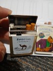 2x Vtg Camel Special Lights Cigarette Box Lighter   Joe Pipe Cleaner Promotional