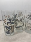 Blue Butterflies Pattern Set Of 4 Noritake  kilkee  12 Ounce Tumbler - Vintage