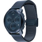 Movado Men s Watch Bold Chronograph Quartz Blue Dial Mesh Bracelet 3600633