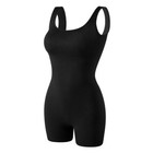 Women   s Seamless Ribbed Tank Romper     Bodycon Jumpsuit Shorts One Piece