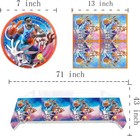 Space Jam 2 Pary Supplies 20 Space Jam Plates 20 Napkins And 1 Tablecloth
