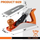 Jorgensen No 4 10  Wood Planer Adjustable Hand Planer Jack Plane Ductile Iron Us