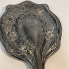 Antique Art Nouveau Hand Mirror Homan Manufacturing Quadruple Plating Floral 