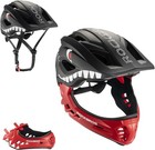 Rockbros Kids Bike Helmet 2 In1 Full Face Safety Helmet Detachable For Age 3-16