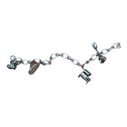 Vintage P b Sterling Silver Baby Theme Bracelet 5 Charms 7   