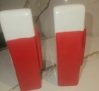 Vintage Coca Cola Vending Machine Salt   Pepper Shakers Red   White Size 5x2inch