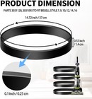 Vacuum Belt 4 Pack For Bissell Style 7 9 10 P n 3031120 2031093 32074 3031123