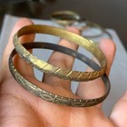Lot Of 2 Ancient Rare Antique Bronze Viking Bracelet Amazing Very Stunning