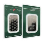 1 Oz Platinum Bar - Argor Heraeus Sealed In Assay Card  9995 Platinum  a449