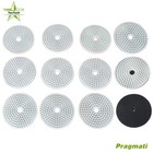 12  diamond Polishing Pads Wet Dry 4 Inch Set Kit For Concrete Marble Granite Us