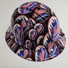 Full Brim Hard Hat Custom Hydro Dipped In New York Mets Awesome Colors New