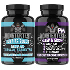 Monster Test Mens Just Tribulus   Monster Pm Sleep Aid Testosteron Booster 2pk