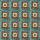 Mexican Tile Folk Art Handmade Talavera Backsplash Handpainted Mosaic   C345