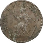 1723 Wood s Hibernia Colonial Copper Half Penny - Au Details