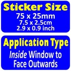 5 X Warning Protected Gps Tracking Device Stickers Car Alarm Window Security