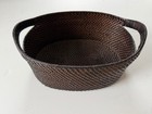Expresso Colored Basket  11x7 Oval  Integrated Handles  High Sides  Tight Weave