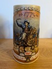 Vtg Set Of 4 Miller   Birth Of A Nation   Beer Steins   1775  1776  1776  1804  