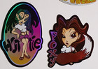 Lot Of 9 Prismatic Holographic Y2k Girl Trendy Hottie Foxy Ghetto Cute Stickers