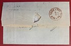 France  1875  Stampless Cover folded Letter  From Le Harve To New York City