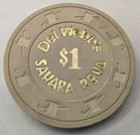 Vintage Del Webb s Sahara Reno Nevada  1 Casino Chip